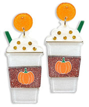 Pumpkin spice latte Earrings - Shimmer Me