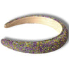 Rhinestone Crystal Headband Mardi Gras - Shimmer Me
