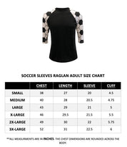 Soccer Raglan Style T-Shirt Adult - Shimmer Me