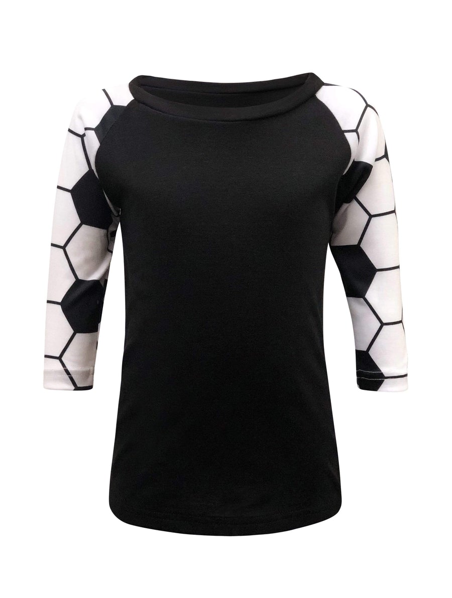 Soccer Raglan Style T-Shirt Kids - Shimmer Me