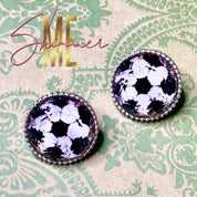 Soccer Stud Earrings - Shimmer Me