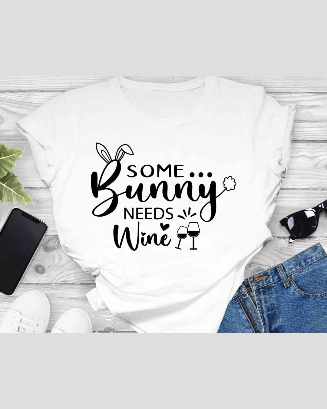 Some Bunny Needs Wine Top - Shimmer Me