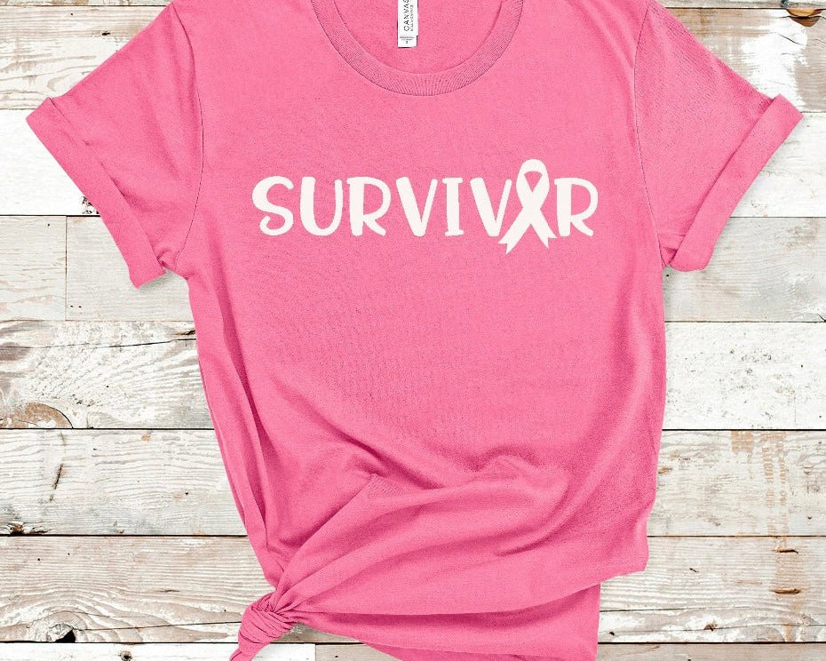 Survivor Breast Cancer T-Shirt - Shimmer Me