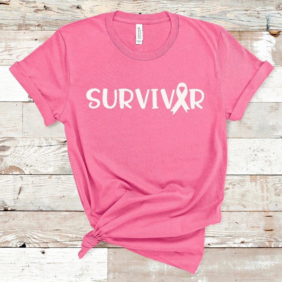 Survivor Breast Cancer T-Shirt - Shimmer Me