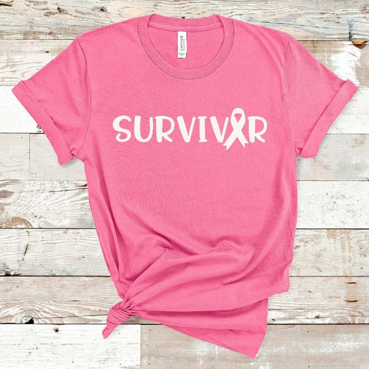 Survivor Breast Cancer T-Shirt - Shimmer Me