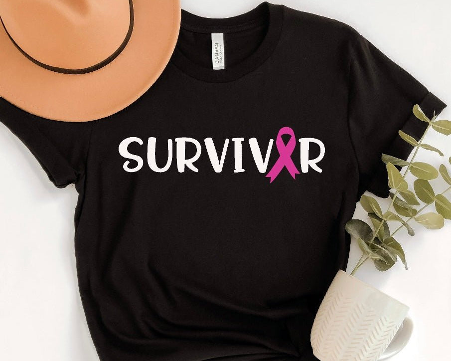 Survivor Breast Cancer T-Shirt - Shimmer Me