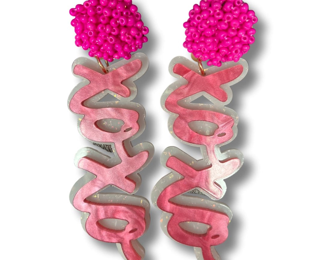 XOXO Valentine Earrings - Shimmer Me